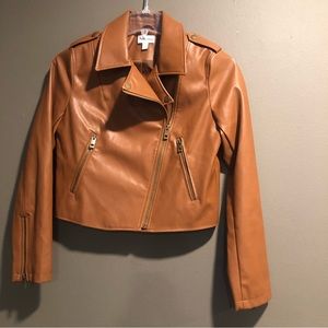 The Drop Faux Leather Vegan Moto Jacket Size Small